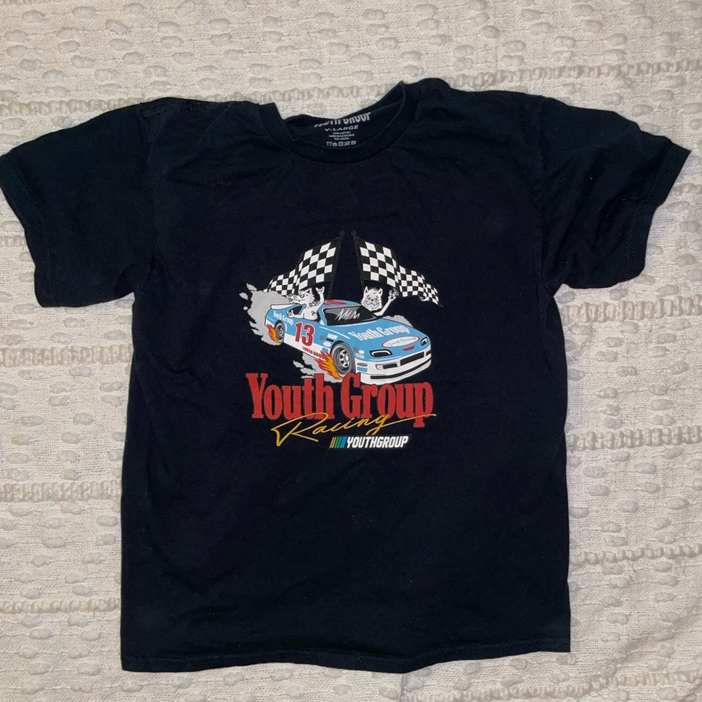 Youth Group Racing Black T-Shirt